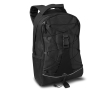 Backpack with coloured rope for hiking colour black