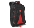 Backpack with coloured rope for hiking colour red