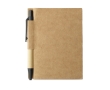 Notebook with mini pen made of recycled materials, A7 colour black