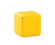 Anti-stress cube in bright colours colour yellow