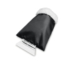 Ice scraper with sheep's wool glove colour black