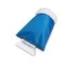 Ice scraper with sheep's wool glove colour blue