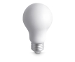 Anti-stress light bulb for advertising colour white