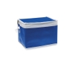 Cooler bag with insulating aluminium foil for 6 cans colour blue