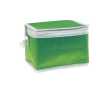 Cooler bag with insulating aluminium foil for 6 cans colour green