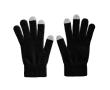 Touchscreen gloves, acrylic, printable for promotions colour black