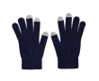 Touchscreen gloves, acrylic, printable for promotions colour blue