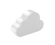 Anti-stress cloud for promotional gifting and events colour white