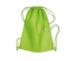 Non-woven drawstring bag, 80 g/m2 colour lime