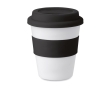 Travel mug with printable band, 350 ml colour black