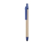 Pen & stylus, sustainably made of recycled cardboard, blue ink colour blue