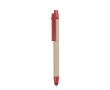 Pen & stylus, sustainably made of recycled cardboard, blue ink colour red