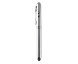 Ballpoint pen with laser pointer, LED light and stylus colour matt silver
