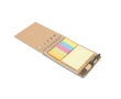 Notepad, pen and sticky notes set for office desks colour beige