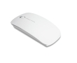 Battery-operated wireless mouse, glossy plastic colour white