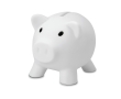 Piggy bank in many colours for saving, PVC colour white