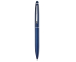 Aluminium touch pen ballpoint pen with blue engraved ink colour blue