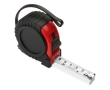 5m long tape measure, roll-up system, black & red ABS housing colour red