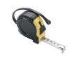 5m long tape measure, roll-up system, black & red ABS housing colour yellow