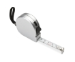 2 metre tape measure made of ABS in a silver housing colour matt silver