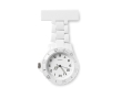 White nurse lapel watch colour white