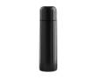 Stainless steel thermos bottle with all-round print, 500 ml colour black