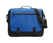 Document bag with many compartments, adjustable shoulder strap colour royal blue