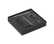Set with pen, business card holder and keyring colour black