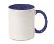 Ceramic coffee mug & coloured interior for sublimation, 300 ml colour royal blue