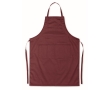 Kitchen apron with front pockets, adjustable neck strap, 190 g/m2 colour burgundy