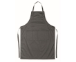 Kitchen apron with front pockets, adjustable neck strap, 190 g/m2 colour dark grey