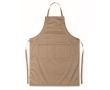 Kitchen apron with front pockets, adjustable neck strap, 190 g/m2 colour camel