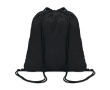 Sustainable drawstring drawstring bag made of cotton, 100 g/m2 colour black