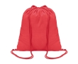 Sustainable drawstring drawstring bag made of cotton, 100 g/m2 colour red
