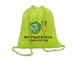 Sustainable drawstring drawstring bag made of cotton, 100 g/m2 colour lime