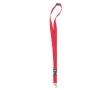 Lanyard with removable buckle and closure for events colour red
