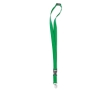 Lanyard with removable buckle and closure for events colour green