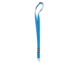 Lanyard with removable buckle and closure for events colour turquoise