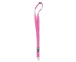 Lanyard with removable buckle and closure for events colour fuchsia