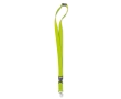 Lanyard with removable buckle and closure for events colour lime
