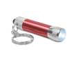 Original aluminium keyring with flashlight colour red