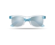 Sunglasses with mirrored lenses for events, UV400 protection colour blue