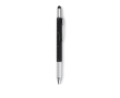 Multifunctional ballpoint pen with mini spirit level colour black