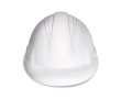 Promotional anti-stress ball in the shape of a helmet in white colour white