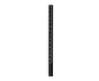 Carpenter's pencil with 14 cm ruler colour black