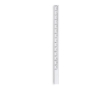 Carpenter's pencil with 14 cm ruler colour white