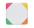 Highlighters with colourful corners colour white