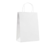 Medium-sized paper carrier bag colour white