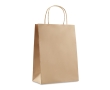 Medium-sized paper carrier bag colour beige