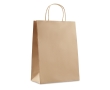 Large paper bag colour beige